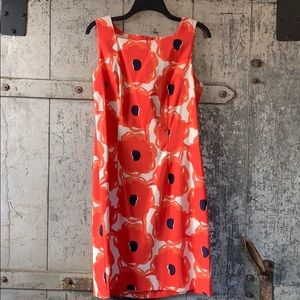 AGB orange/coral floral dress 14